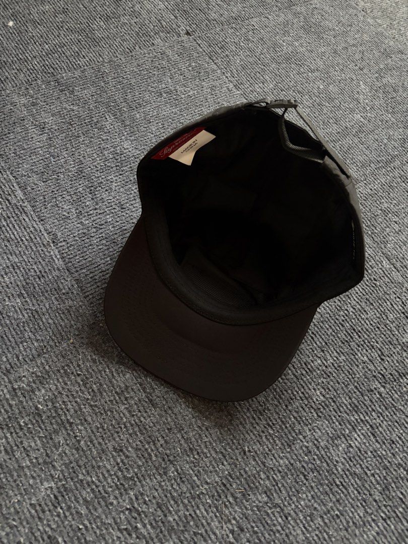 Supreme Gore-Tex Black 5-Panel Camp Cap (Category: Caps & Hats) located in Manila. Submitted by toys_hats005 (Listing ID 1467956192, Image 3). Description: - Authentic Black Supreme camp cap - Equipped with waterproof and breathable Gore-Tex technology - Classic 5-panel construction - Adjustable back strap for a custom fit - Iconic box logo patch on the front - Lightweight fabric and clean overall shape - Ready to wear, 100% legit.