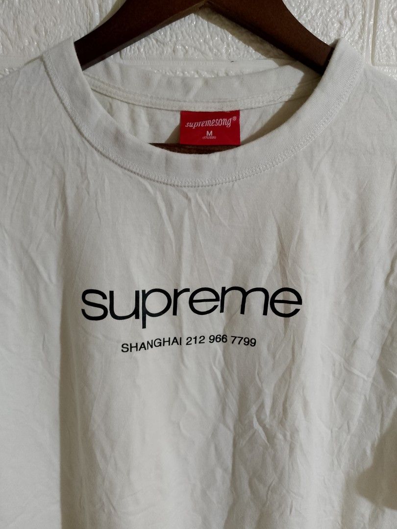 SUPREME SHIRT (Category: Tshirts & Polo Shirts ) located in Tabaco. Submitted by zerothreethrift (Listing ID 1467930617, Image 2). Description: SUPREME SHIRT SIZE MEDIUM EXCELLENT PM IF INTERESTED ALBAY LOCATION.