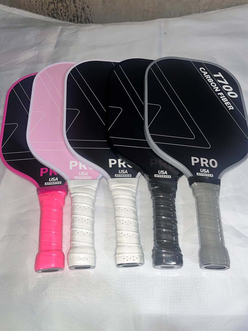 T700 Carbon Fiber Pro Pickleball Paddle (Category: Racket and Ball Sports) located in Davao. Submitted by _closets.archive (Listing ID 1467993095, Image 1). Description: AVAILABLE PICKLEBALL PADDLE T700 CARBON FIBER SEALED ITEMS, AVAILABLE IN 4 COLORS: DARK PINK BLACK GREY WHITE MEET UP: KANTO UBALDE CAN DO DELIVERY BUYER WILL SHOULDER DELIVERY FEE MOP: GCASH, CASH, BANK TRANSFER.