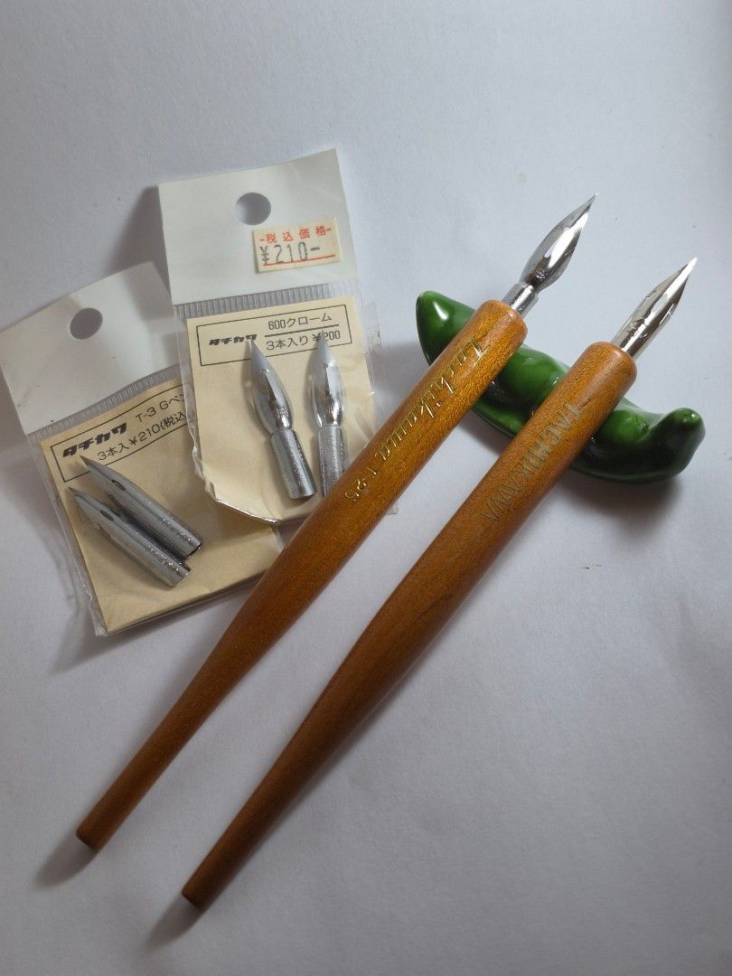 Tachikawa Nib Holders and Nib (Category: Craft Supplies & Tools) located in Pasig City. Submitted by penpaul (Listing ID 1467854470, Image 1). Description: Set of Tachikawa Nib Holders and extra nibs. Grrat for fine lining and detail work. You may have the set for P1,000 Just message for those interested🥰✒️.