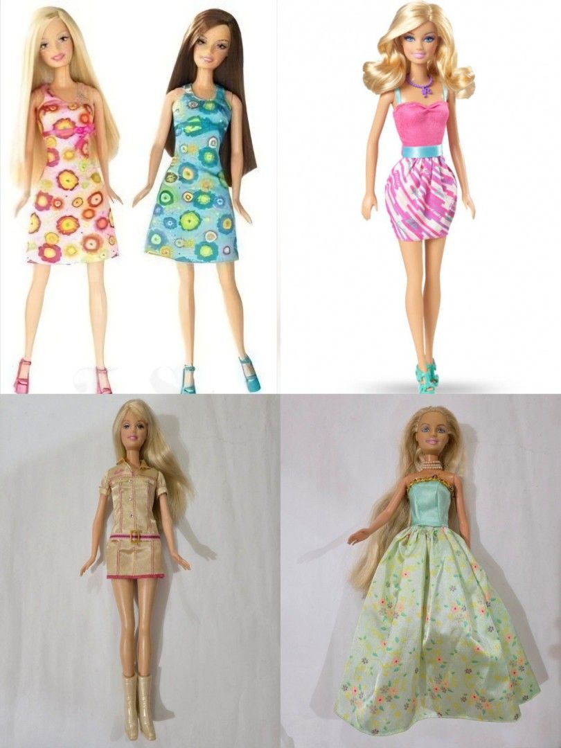 TAKE ALL: Mattel Barbie Bundle (Category: Figurines & Statues) located in Paranaque City. Submitted by tangerinedayz (Listing ID 1467952823, Image 1). Description: Note: 1. Barbie Blue and Pink Summer 2006 - Was sealed but I opened it to take a clearer photo for the listing. The two Barbie's right eye is a bit smudged. 2. Barbie 2010 (Pink with Blue Belt) - Damaged Box 3. Barbie Chic Series Zookeeper Animal Pet Trainer 2009 - Has small stain at t