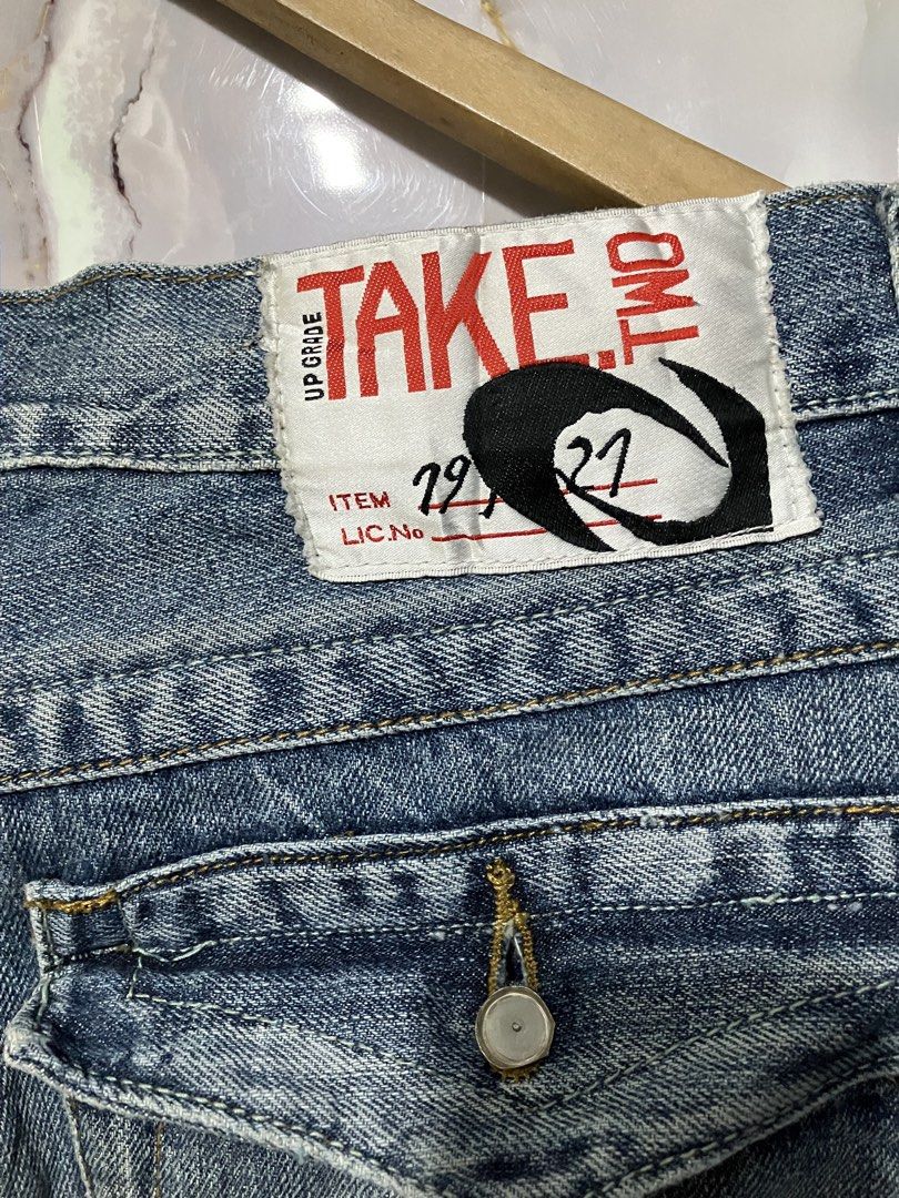 TAKE TWO UPGRADE MID-WASH DENIM JEANS (Category: Jeans) located in General Mariano Alvarez. Submitted by adonid (Listing ID 1467900151, Image 3). Description: TAKE TWO UPGRADE MID-WASH DENIM JEANS GOOD CONDITION NORMAL SIGN OF USAGE ONLY W38 L40 .