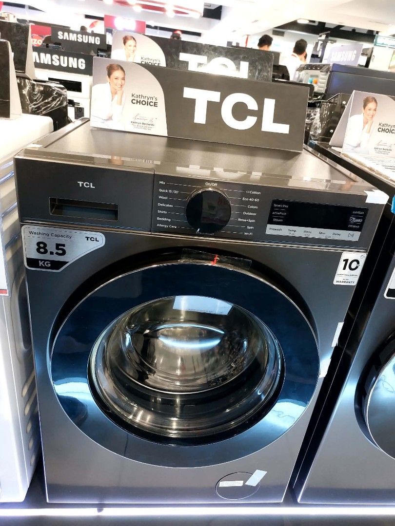TCL Front Load Washing Machine (Category: Washing Machines and Dryers) located in Manila. Submitted by enonrose17 (Listing ID 1467913312, Image 2). Description: SALE🤩SALE TCL FRONTLOAD WASHING MACHINE DRY / and Heat Pump NEW MODEL MODEL:TWD105-830DG 10.5/7KG NEW MODEL CASH: 27,500 MODEL:TWF105-C20 10.5KG/7KG CASH:24,500 MODEL:TWD120C692DG 12/8KG CASH: 30,900 🤩HEAT PUMP DRYER model:TDH100-S30BG Cash:33,700 PRICE MAY CHANGE WITHOUT PRIOR NOTICE B