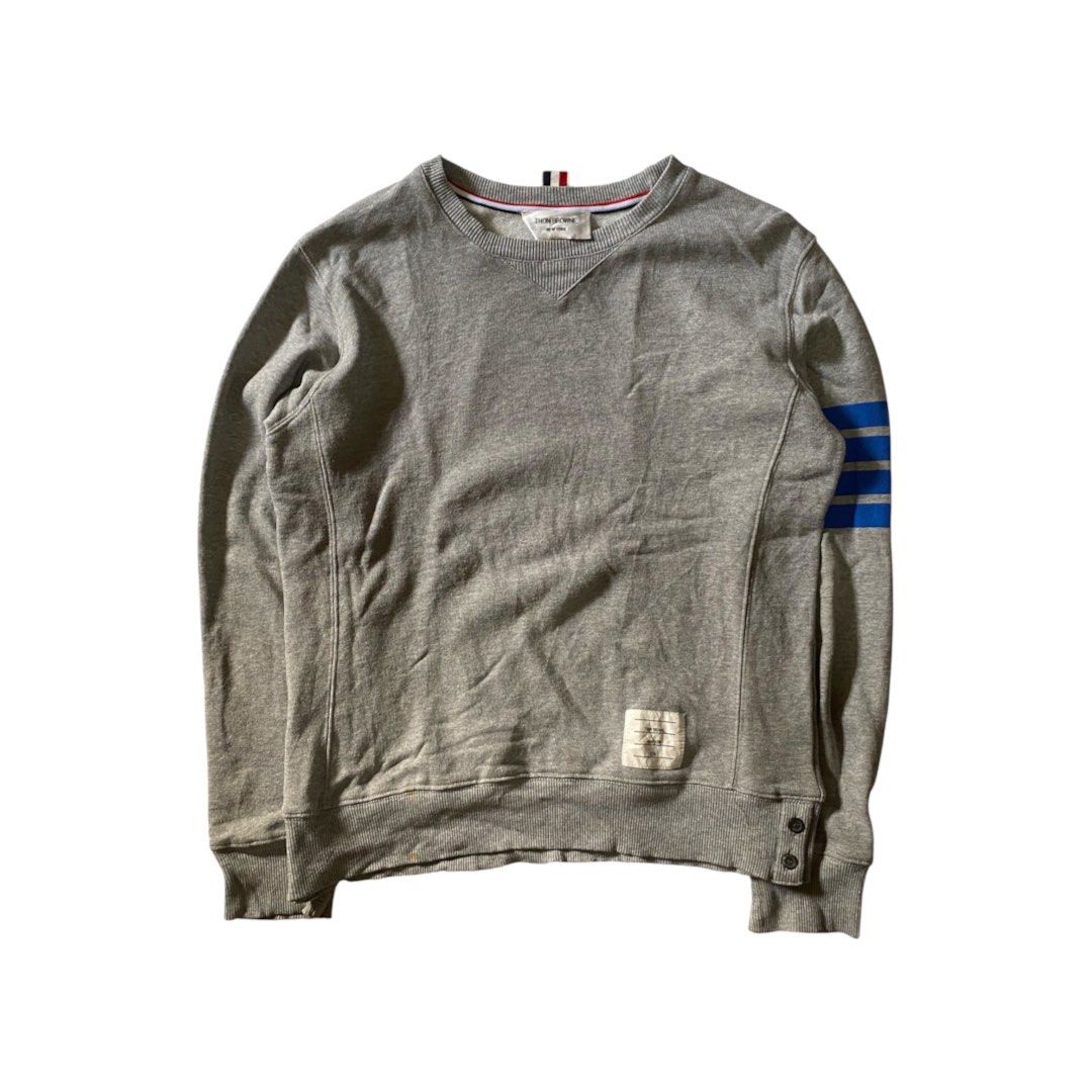 Thom Browne x Colette Grey Sweatshirt (Category: Coats, Jackets and Outerwear) located in Manila. Submitted by finofindthisart (Listing ID 1467950926, Image 1). Description: Length 24 Width 21 Measured it by inches Issue: N/A This is a pre-loved/thrifted items and may show minor signs of issue due to its vintage nature. Kindly manage expectations. No refunds or exchanges will be accepted. 📍Pasay City DM for inquiries..