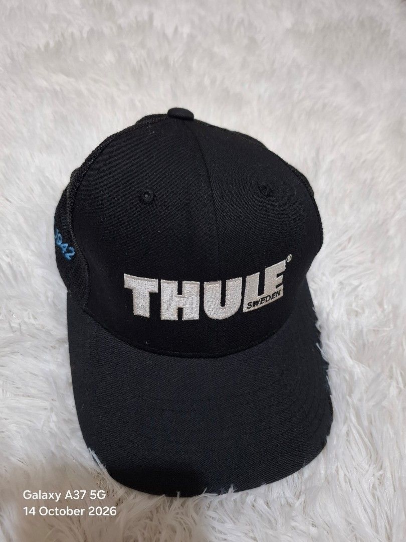 Thule Sweden Trucker cap (Category: Caps & Hats) located in Manila. Submitted by thriftfinds_tagum (Listing ID 1468001393, Image 2). Description: Thule Trucker cap Excellent, like new condition one size Adult Adjustable snap back Lightweight and breathable Embroidered logo 950.⁰⁰.