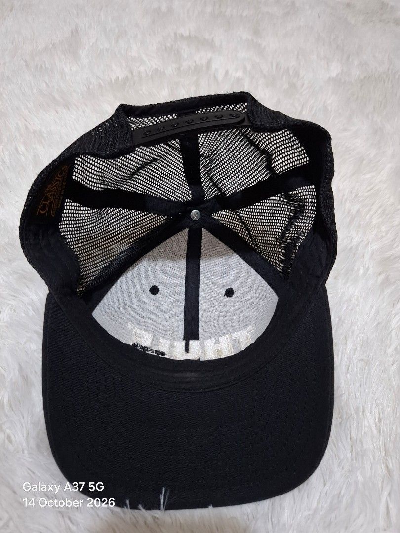 Thule Sweden Trucker cap (Category: Caps & Hats) located in Manila. Submitted by thriftfinds_tagum (Listing ID 1468001393, Image 3). Description: Thule Trucker cap Excellent, like new condition one size Adult Adjustable snap back Lightweight and breathable Embroidered logo 950.⁰⁰.