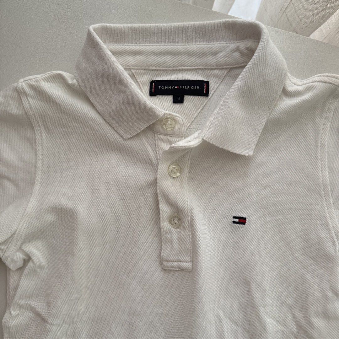 Tommy Hilfiger Polo Shirt (Category: Babies & Kids Fashion) located in Pasay City. Submitted by littlebebekidsstuff (Listing ID 1468014288, Image 2). Description: Size: 116cm 4-5T.