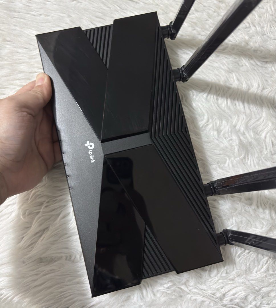 TP-Link AC1800 Archer AX23 (Category: Office & Business Technology) located in Paranaque City. Submitted by dalle_closet (Listing ID 1467890097, Image 2). Description: slightly used pa ito. with plastic pa ung mga antenna .