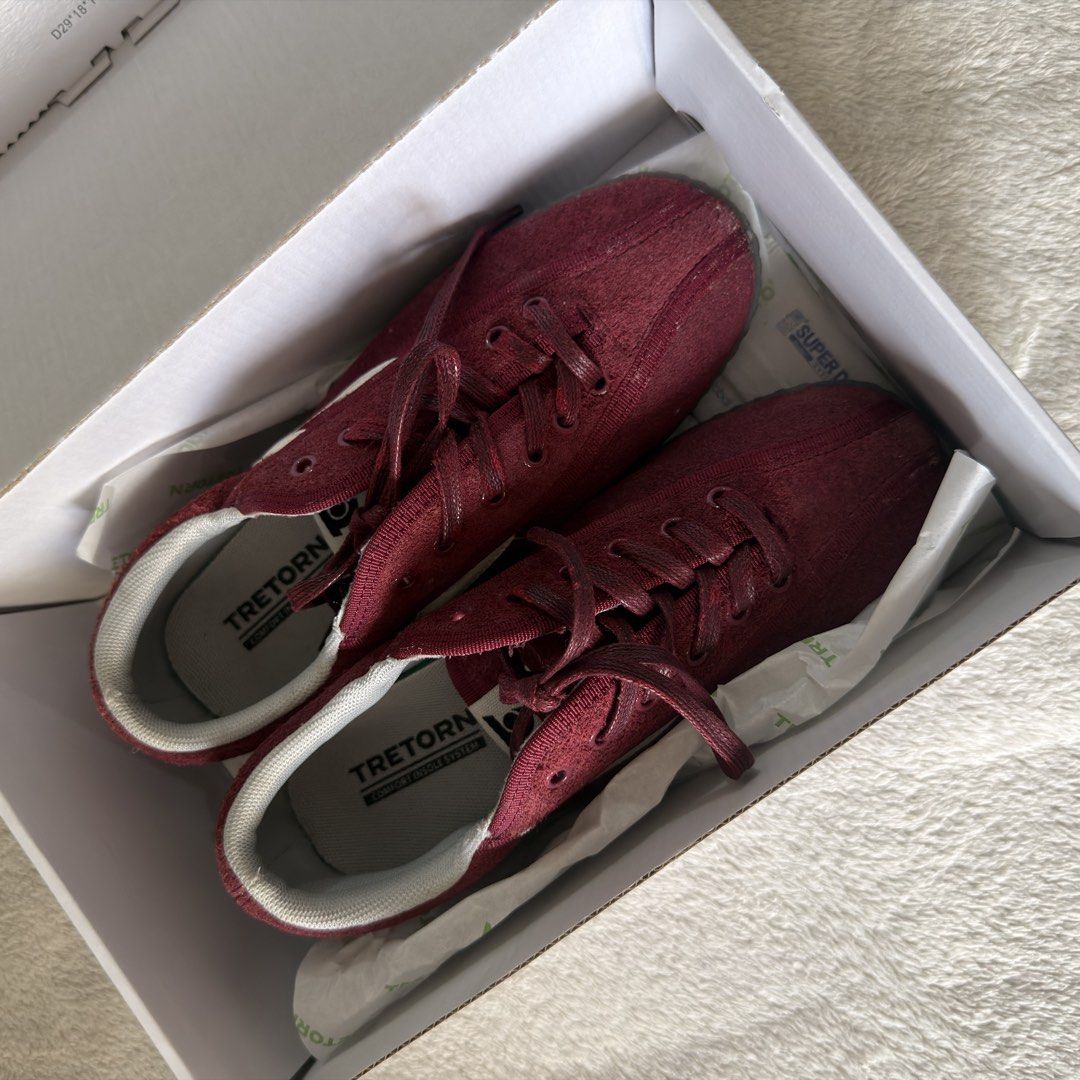 Tretorn Nylite Plus | Wine (Category: Sneakers) located in Quezon City. Submitted by helloherl_ (Listing ID 1467842571, Image 1). Description: US 5/ Eur 37 / CM 23.6 Used once in Japan With box & tags Not my style.