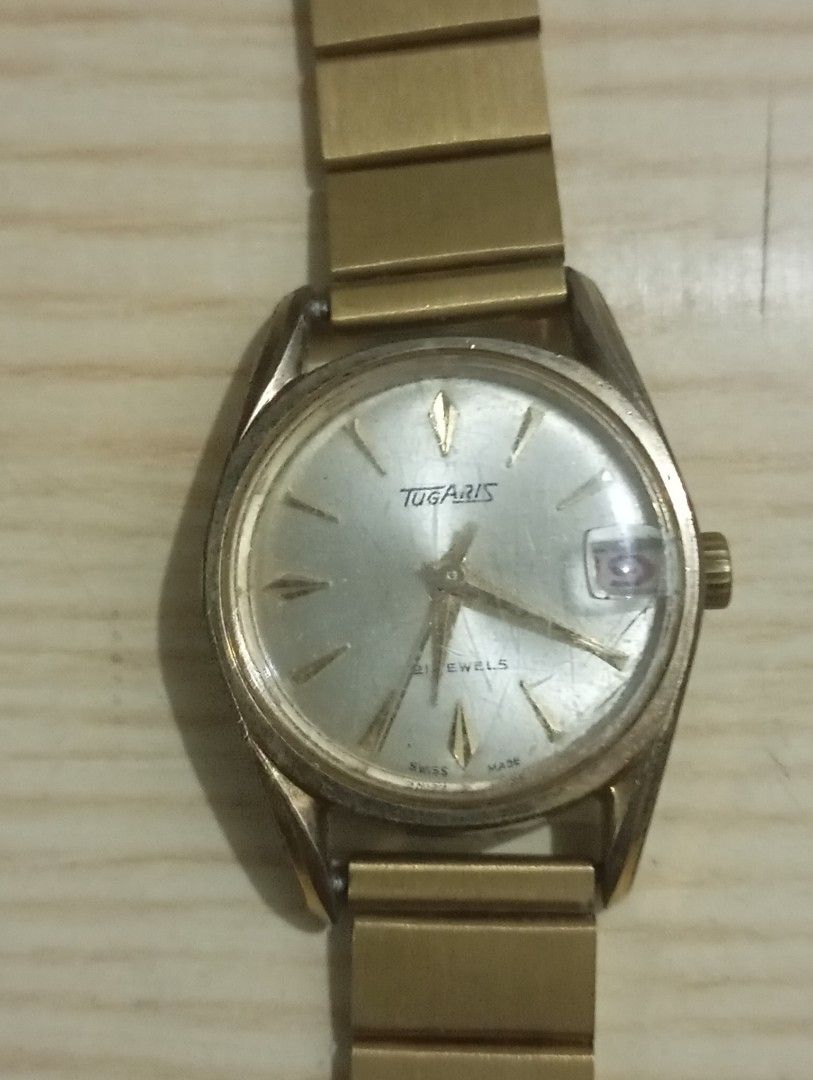 Tugaris winding (Category: Women's Watches) located in Las Pinas. Submitted by quick_deals_great_finds2 (Listing ID 1468049930, Image 1). Description: Original good working condition Vintage manual hand winding 25mm small.
