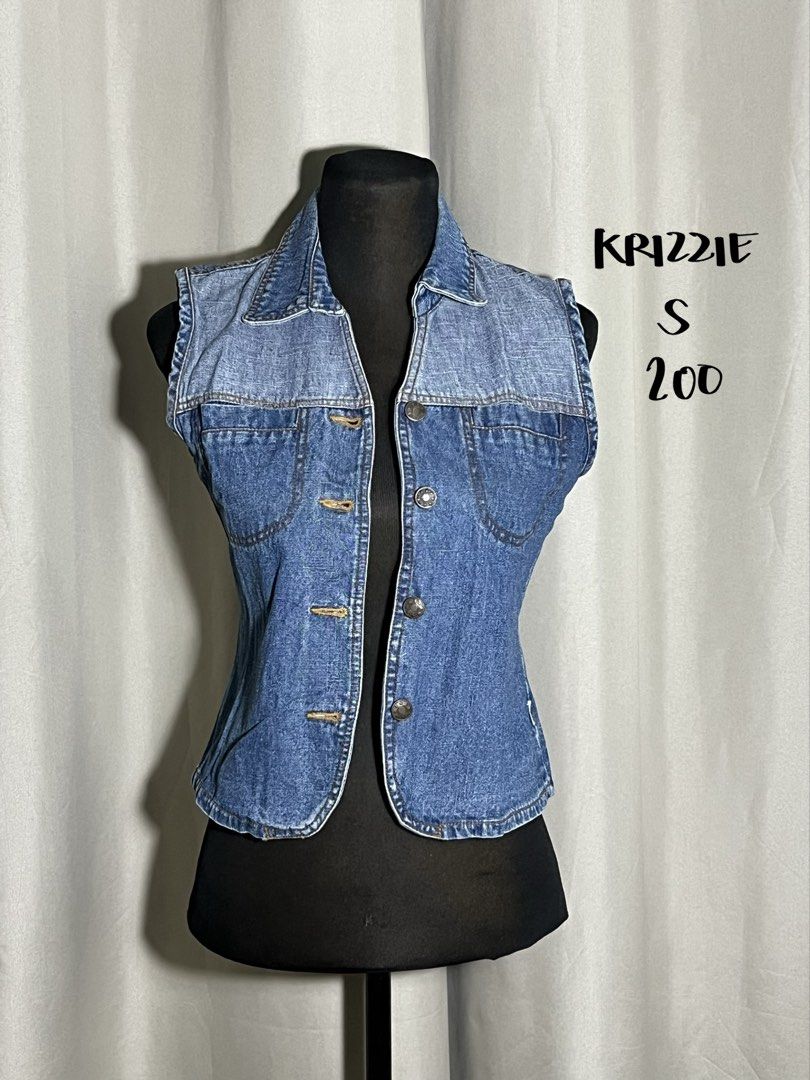 Two tone denim vest (Category: Others Tops) located in Las Pinas. Submitted by jilanah (Listing ID 1468031198, Image 1). Description: .