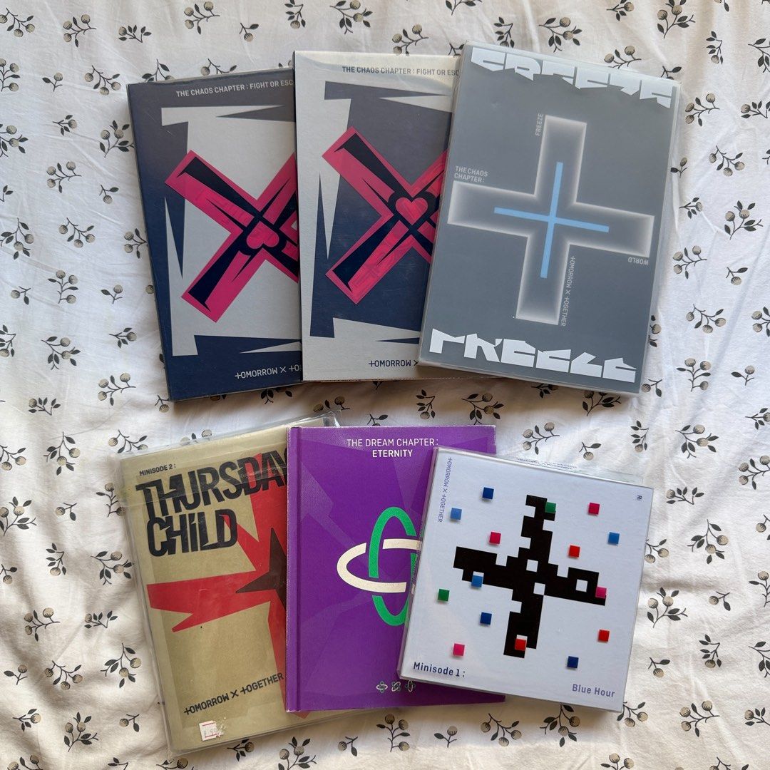 TXT unsealed albums (Category: CDs & DVDs) located in Las Pinas. Submitted by smdlcrz (Listing ID 1467894272, Image 1). Description: ₱150 each take all for ₱850 📍las pinas city 📦 jnt or lalamove ❌sensitive .