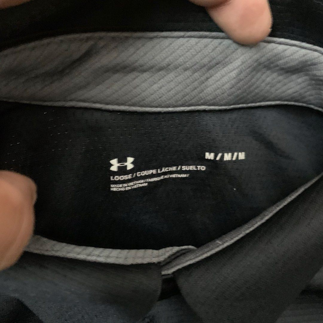 Under armour polo shirt (Category: Activewear) located in Cavite. Submitted by yobubsss (Listing ID 1468044672, Image 3). Description: Size medium 21w 27L Good condition No issue.