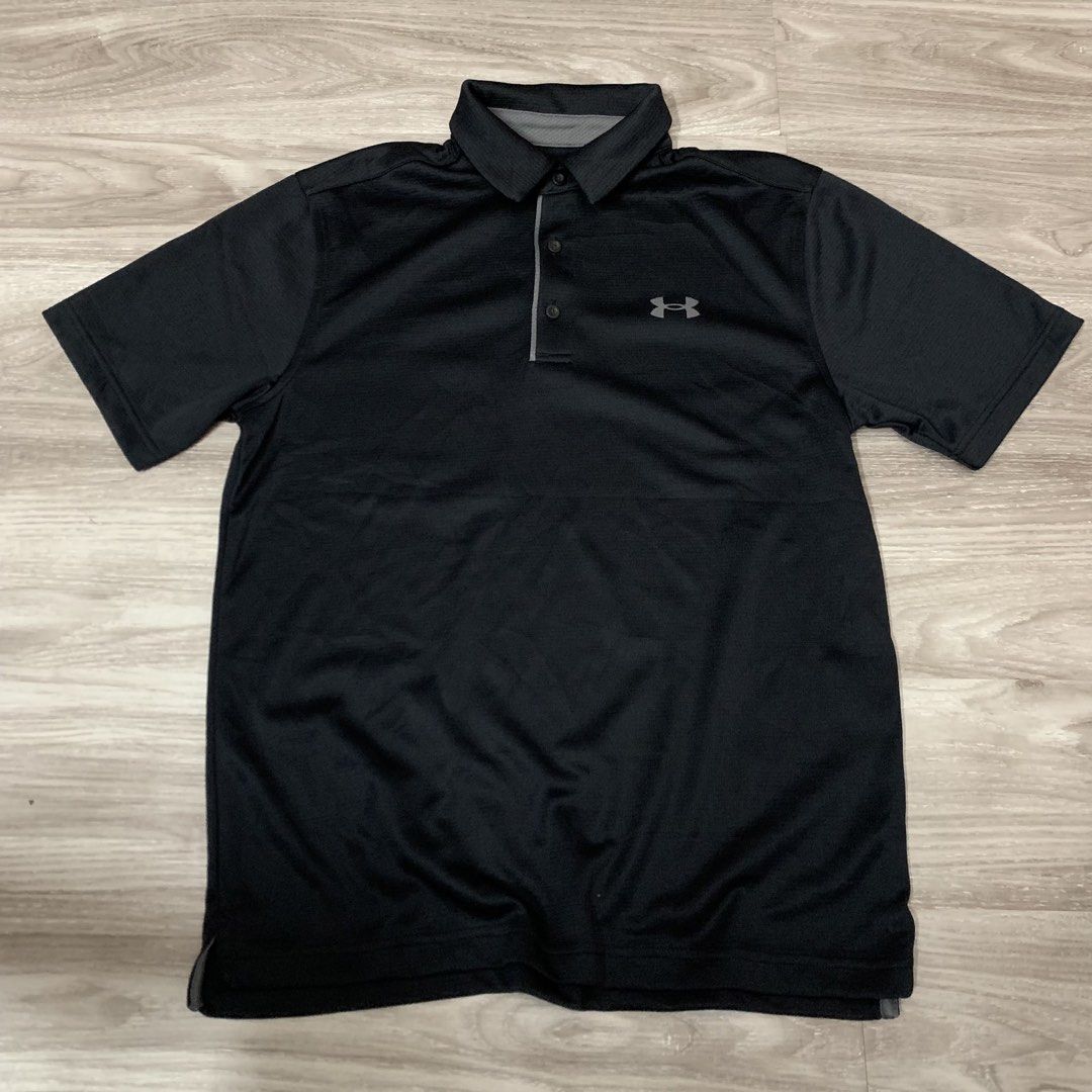 Under armour polo shirt (Category: Activewear) located in Cavite. Submitted by yobubsss (Listing ID 1468044672, Image 1). Description: Size medium 21w 27L Good condition No issue.