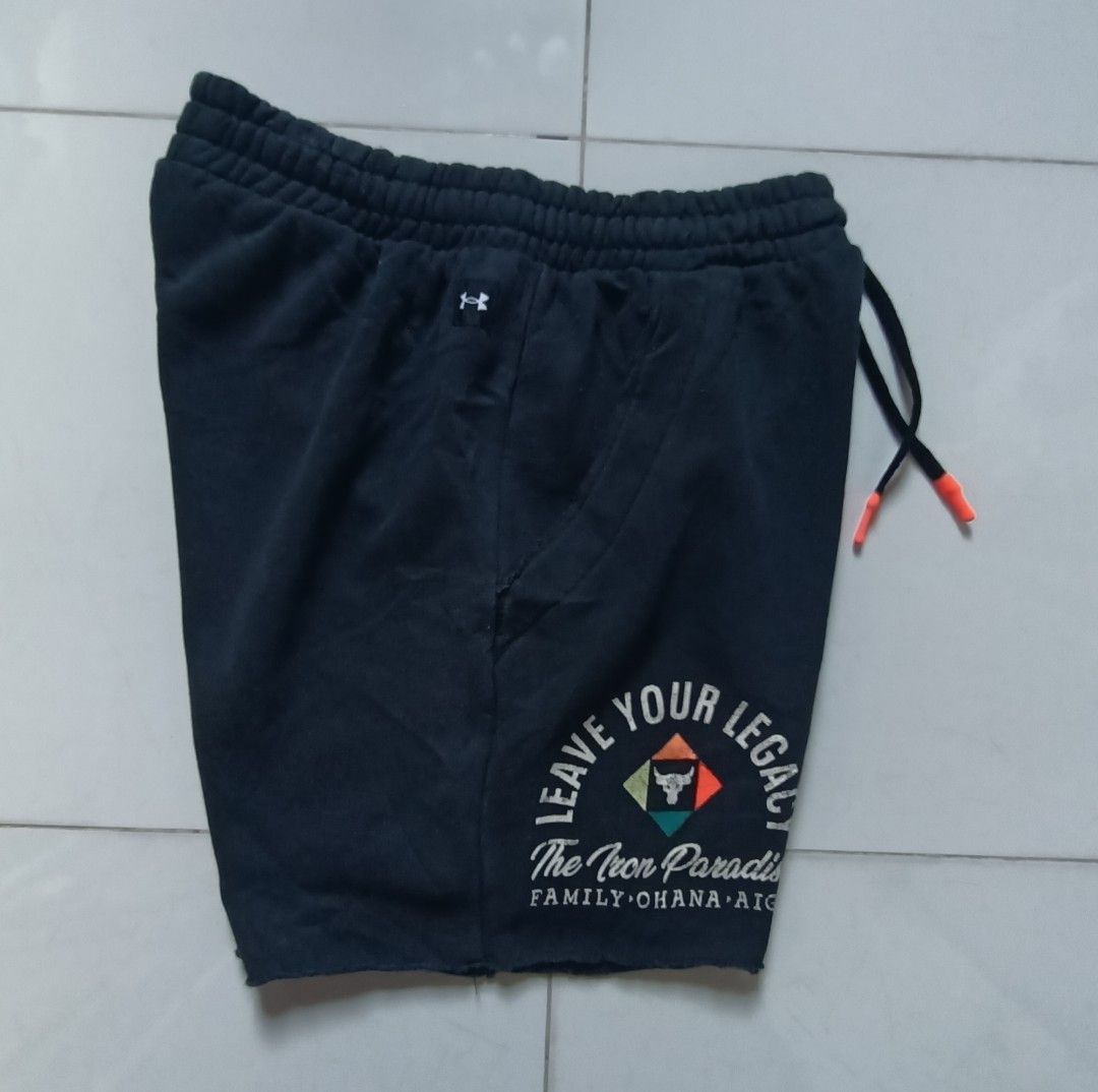 Under armour project rock terry short (Category: Shorts) located in Asingan. Submitted by arnelpalaris8 (Listing ID 1467911518, Image 2). Description: UA Project rock heavyweight Terry short Size XL 30-34 Actual waistline 17 length Verygood condition PM ME.