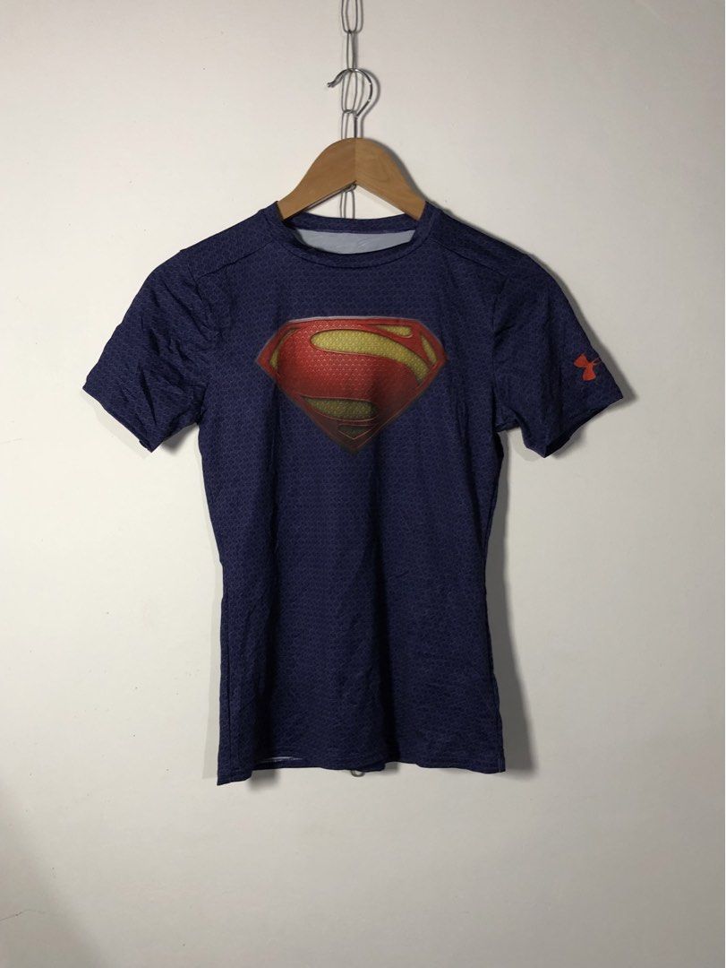 Under Armour X Superman (Category: Activewear) located in Plaridel. Submitted by eco_chic_finds (Listing ID 1467861922, Image 1). Description: Under Armour X Superman Size: S stretchable Width: 17 Length: 23 Like new Condition 10/10 Colorrate No issue Already washed .