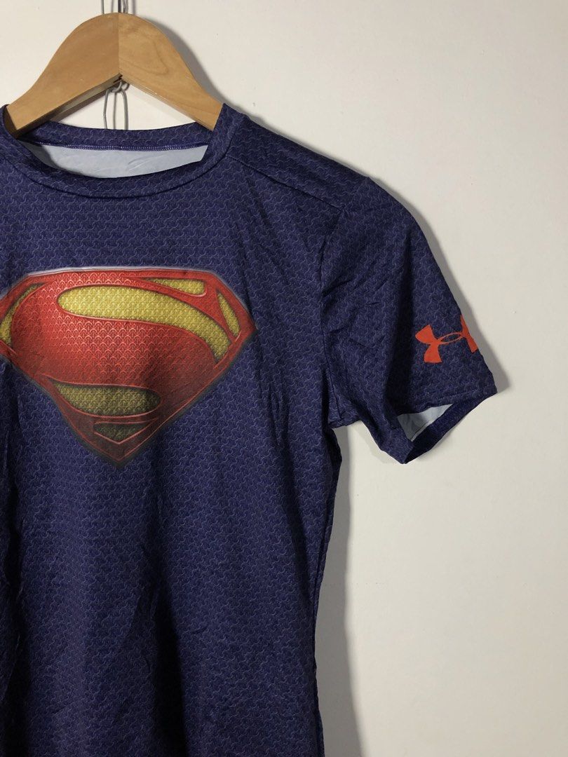Under Armour X Superman (Category: Activewear) located in Plaridel. Submitted by eco_chic_finds (Listing ID 1467861922, Image 2). Description: Under Armour X Superman Size: S stretchable Width: 17 Length: 23 Like new Condition 10/10 Colorrate No issue Already washed .