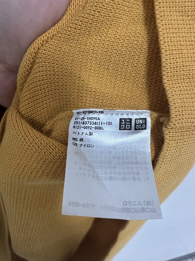 Uniqlo Cardigan (Category: Coats, Jackets and Outerwear) located in Mabalacat. Submitted by lasantia (Listing ID 1467989472, Image 3). Description: Uniqlo Cardigan Small on tag (21x18) Excellent condition loc.: Pampanga courier: J&T Mop: Gcash PM📩.