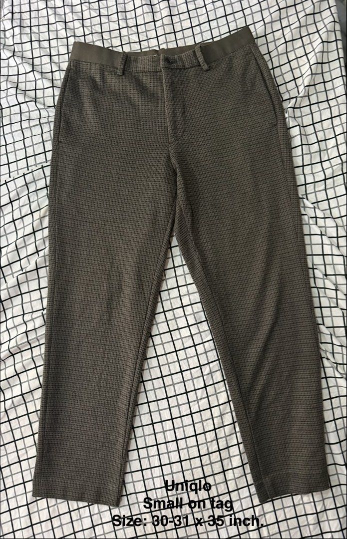UNIQLO Checkered Formal Trousers (Category: Trousers) located in Quezon City. Submitted by pinkyswearshop (Listing ID 1467894084, Image 1). Description: .