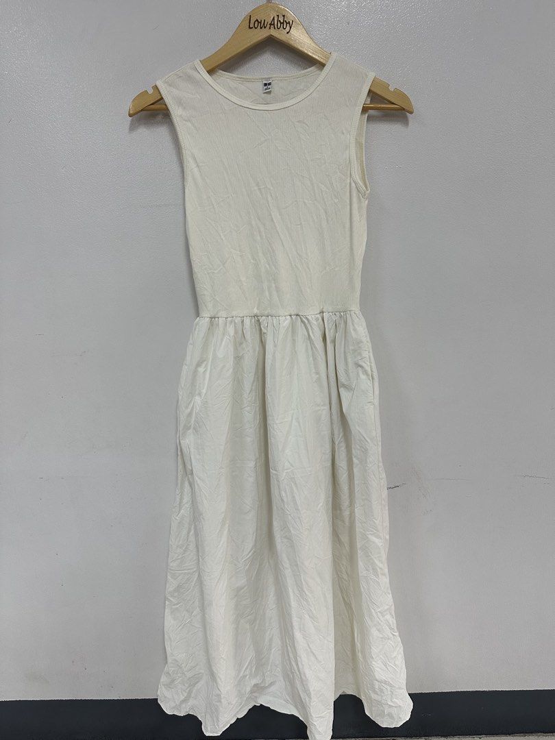 Uniqlo Combination Dress (Category: Dresses) located in Mabalacat. Submitted by lasantia (Listing ID 1467989826, Image 2). Description: Uniqlo Combination Dress excellent condition size: Small on tag width: 14” | length: 45” loc.: Pampanga mop: Gcash courier: J&T.