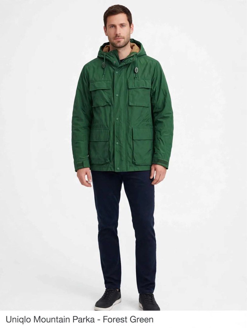 UNIQLO Mountain Parka Jacket (Category: Coats, Jackets and Outerwear) located in San Fernando. Submitted by ramjames18 (Listing ID 1467980986, Image 1). Description: •UNIQLO Mountain Parka Jacket 🔥 -Excellent Condition -10/10 Color Rate -Water Resistant / Utility Cargo Style Pockets / Windproof -XL(24x30) Pm sa interested! 📥📥.