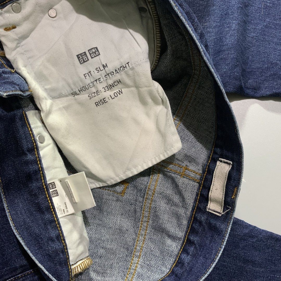 Uniqlo selvedge jeans (Category: Jeans) located in Davao. Submitted by jandyfuert21303 (Listing ID 1468014190, Image 3). Description: Good as new condition No issues 32-33x37 7.2 hem No issues .