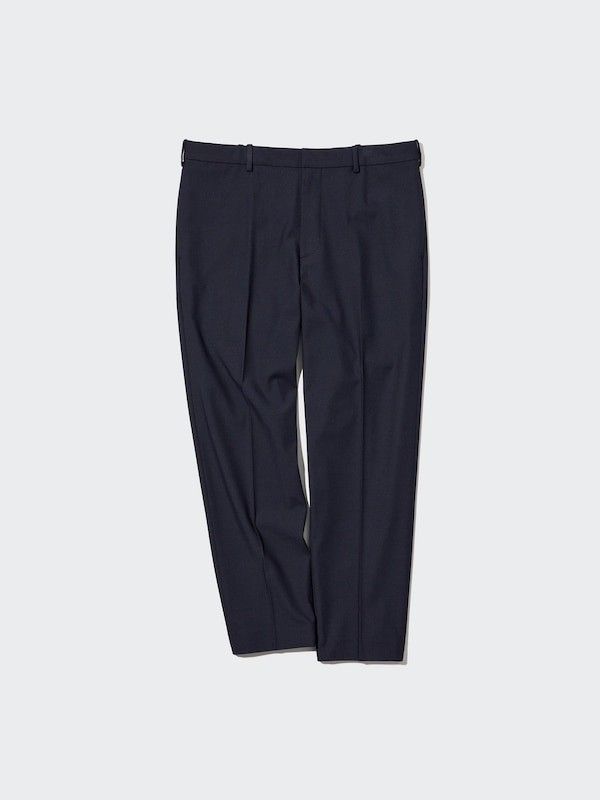 Uniqlo Smart Ankle Pants (Category: Trousers) located in Angeles City. Submitted by miss_independent01 (Listing ID 1467969220, Image 1). Description: Uniqlo Smart Ankle Pants Color: Navy Width: 16 (Medium on tag) Length: 36 MOP: Gcash ✅ Mine Now, Pay Now ✅ First to Pay, Gets the Item 📍 PAMPANGA Courier: JnT 🚚🚚 PM 💌.