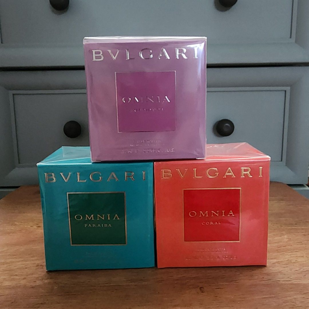 US Tester - Bvlgari Omnia Collection (Category: Fragrance & Deodorants) located in Quezon City. Submitted by nhingking (Listing ID 1467867336, Image 2). Description: BRAND NEW & SEALED‼️ US Tester 65ml EDT each ₱ 1500 (3 perfume) Payment via: ✔ GCash ✔ BPI.