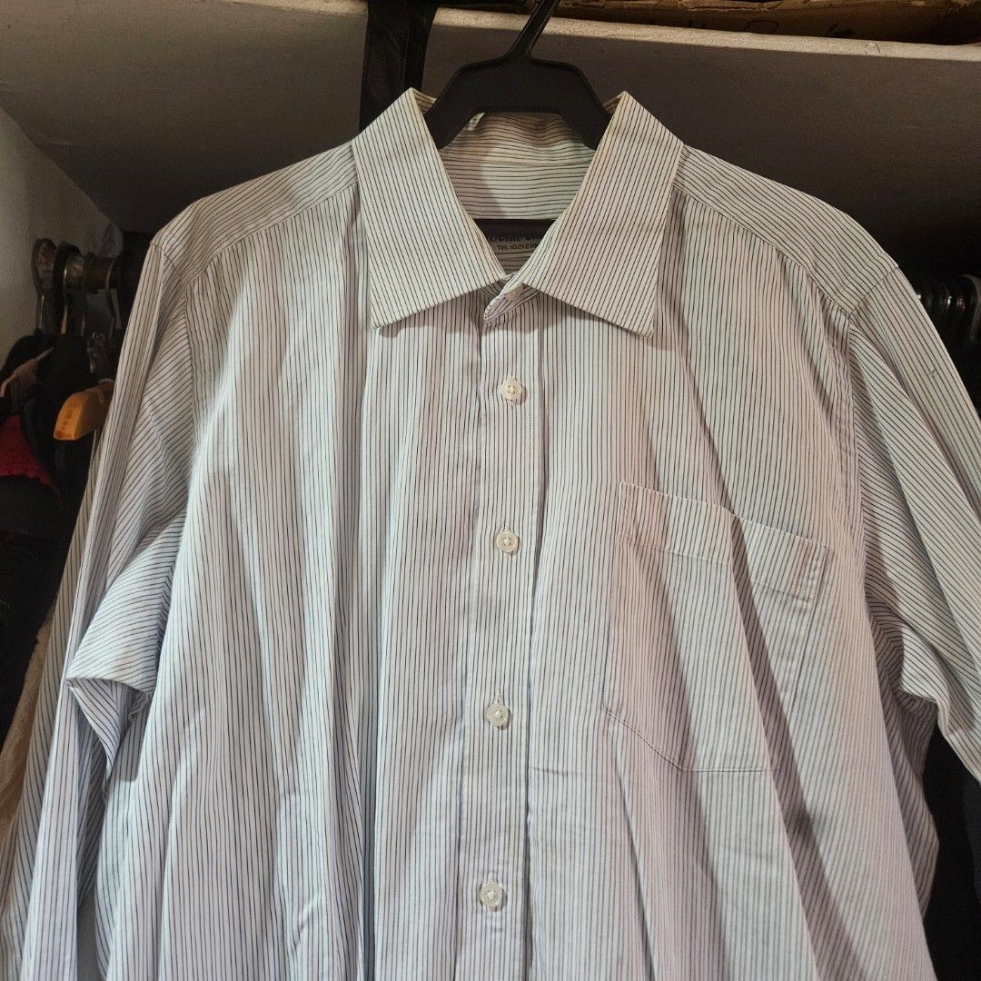 Versatile Blue Tops Blouses (Category: Longsleeves) located in Manila. Submitted by smartluxeph (Listing ID 1467942031, Image 3). Description: 👚✨ PRE-LOVED BLOUSE SALE! ✨👚 Two versatile, comfy pieces at budget-friendly prices! 💕 💙 1. JONIE CHERIE STRIPED BUTTON-DOWN — ₱250 - Classic white with fine blue pinstripes - Long sleeves, collared neckline & chest pocket - Relaxed, oversized fit — unisex! - Can be worn tucked in, loose, or as an outer