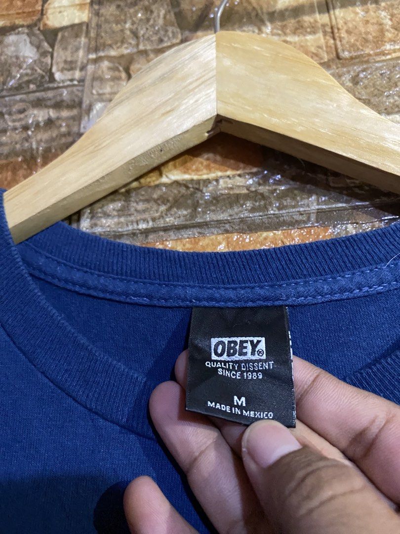 VINTAGE 1989 OBEY SHIRT (Category: Tshirts & Polo Shirts ) located in Cebu City. Submitted by arsenyong (Listing ID 1467982822, Image 3). Description: 20 by 28 Very good condition 9/10 color ate Issue: last pic minimal hole .