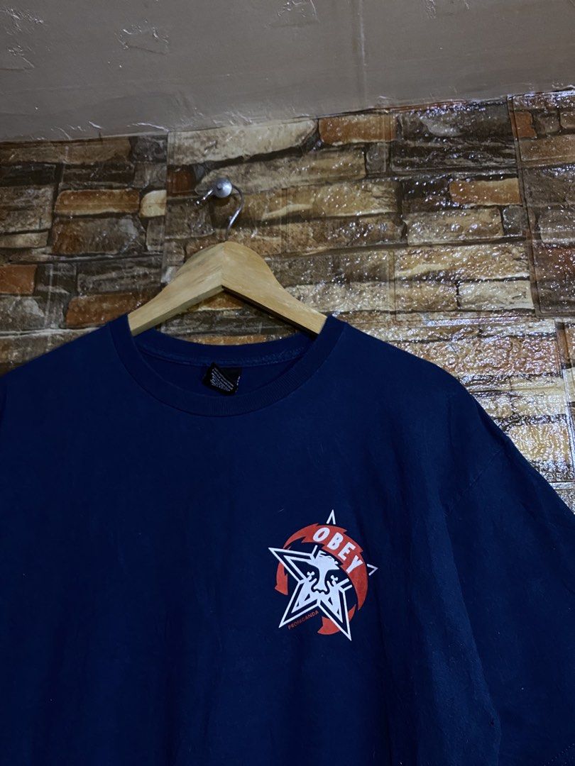 VINTAGE 1989 OBEY SHIRT (Category: Tshirts & Polo Shirts ) located in Cebu City. Submitted by arsenyong (Listing ID 1467982822, Image 2). Description: 20 by 28 Very good condition 9/10 color ate Issue: last pic minimal hole .