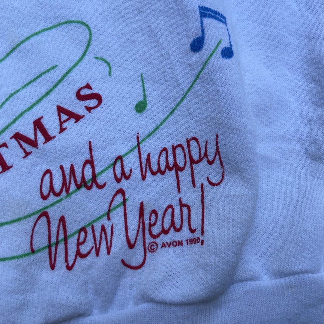 Vintage 1990 AVON Christmas Sweater (Category: Coats, Jackets and Outerwear) located in Angeles City. Submitted by eriellynnthrifts (Listing ID 1467965613, Image 2). Description: 25x25 Boxy Large Good Condition. See photo for details 290 Angeles City Pampanga.