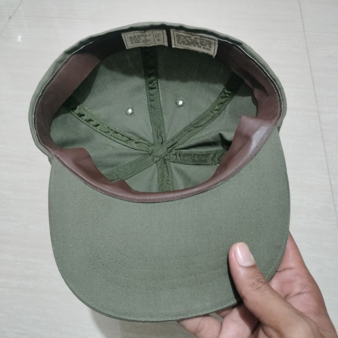Vintage 80s OG-507 US ARMY CAP (Category: Caps & Hats) located in Sariaya. Submitted by social_animalz (Listing ID 1468002538, Image 3). Description: size 7 1/2 with stain, needs washing shipping fee is not included.