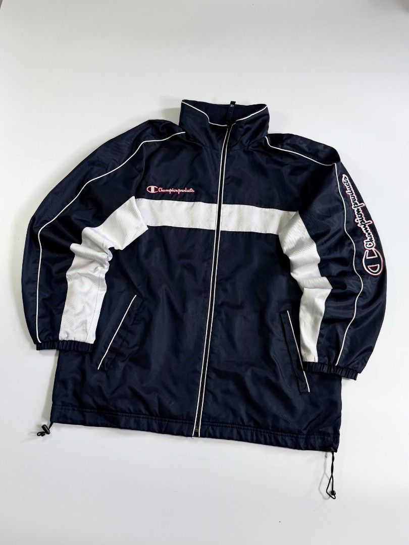 Vintage champion products windbraker (Category: Coats, Jackets and Outerwear) located in Manila. Submitted by curated_premium (Listing ID 1468010249, Image 3). Description: brandnew condition 10/10 color rate 10/10 condition size medium to large 23 width 28 length no issue.