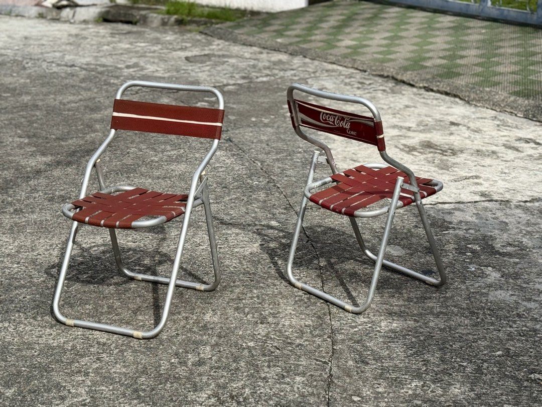 Vintage Coca-Cola Folding Chair (Category: Outdoor Furniture) located in Bulacan. Submitted by rock_off.thriftshop.ph (Listing ID 1467968012, Image 3). Description: .