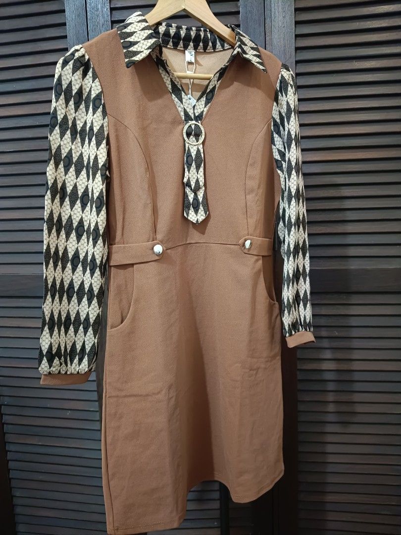 Vintage Dress Brown (Category: Dresses) located in Manila. Submitted by byjrb (Listing ID 1468035511, Image 1). Description: 🛍️ Brand-new items from SHEIN, Emery Rose, Zaful & more! Size : Small To Medium 📦 Shipping: LBC / J&T / Lalamove 💸 MOP: GCash / BPI only DM for inquiries! 💌.