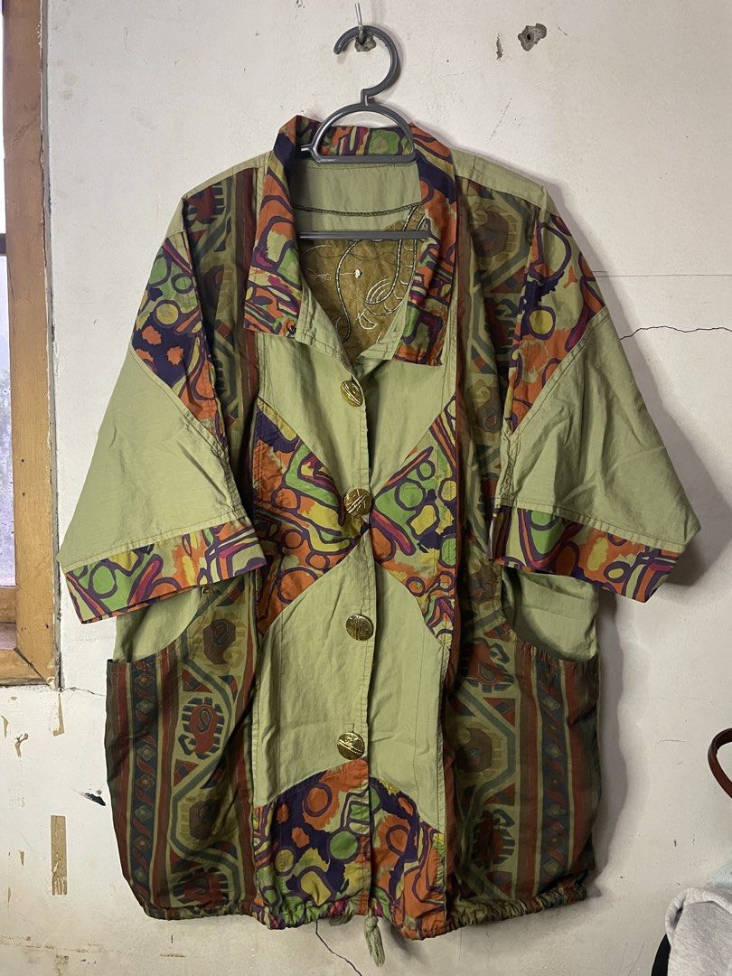 Vintage Earth Tribe Patterns Elephant Thai Coat (Category: Coats, Jackets and Outerwear) located in Malaybalay. Submitted by mo0rph (Listing ID 1467921774, Image 1). Description: 31x27 Add sf 100 Mindanao Jnt .
