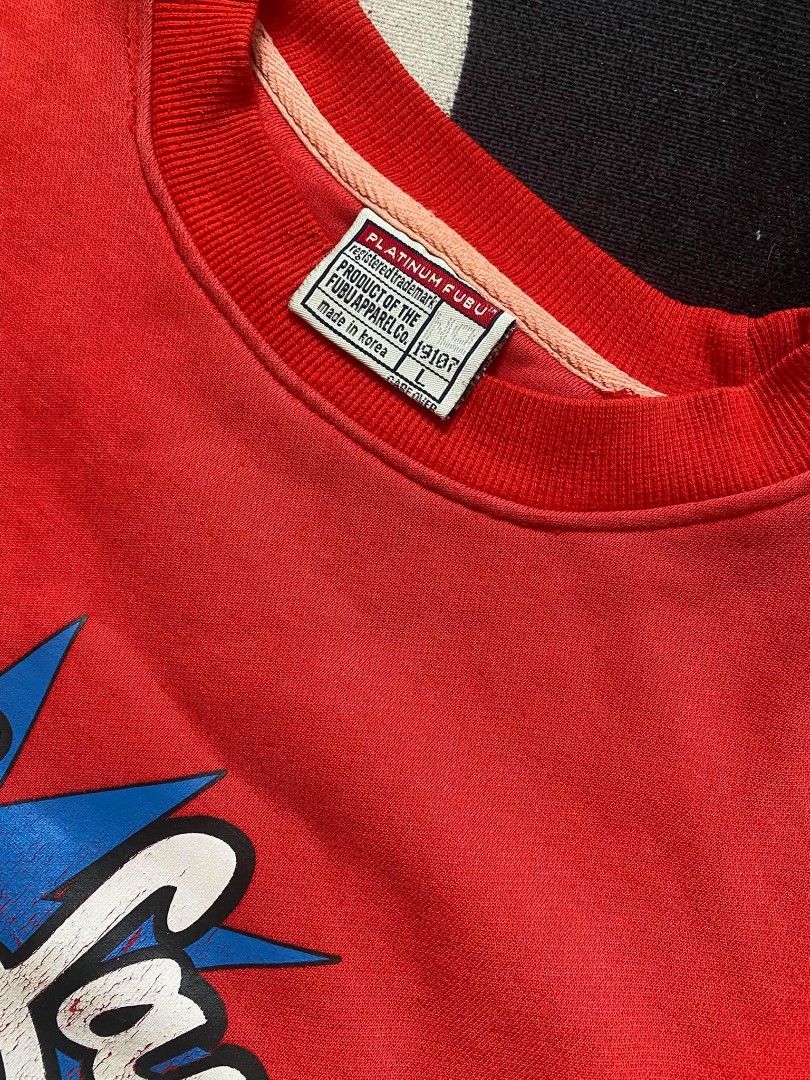 VINTAGE FUBU FAT ALBERT (Category: Hoodies) located in San Jose. Submitted by 1cemanjah (Listing ID 1467482270, Image 3). Description: Large on tag fit XL 23.5 width 27.5 length 9/10 color rate issue dot paint stain sleeve and hairline +sf nego for sure buyers.