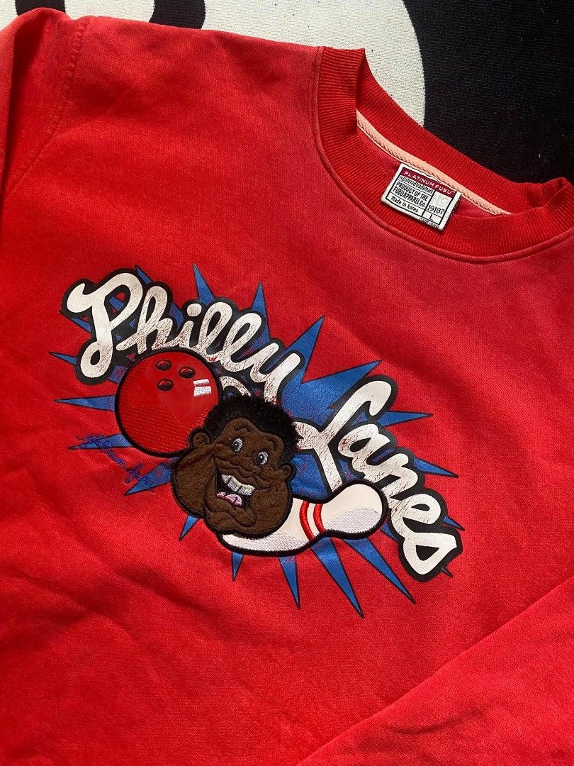 VINTAGE FUBU FAT ALBERT (Category: Hoodies) located in San Jose. Submitted by 1cemanjah (Listing ID 1467482270, Image 2). Description: Large on tag fit XL 23.5 width 27.5 length 9/10 color rate issue dot paint stain sleeve and hairline +sf nego for sure buyers.