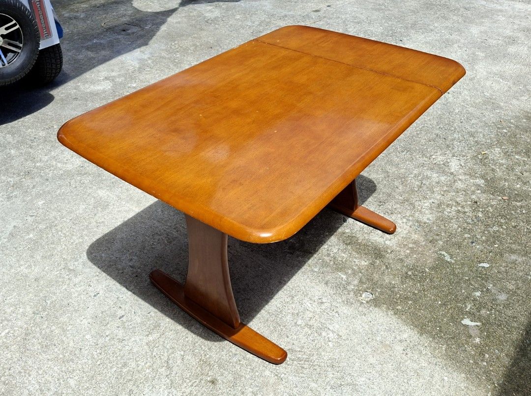 Vintage Japanese Drop Leaf Dining Table (Category: Tables & Sets) located in Mabalacat. Submitted by thenewcraf32843 (Listing ID 1467867155, Image 3). Description: Vintage Japanese Drop Leaf Dining Table In great condition. Solid wood. It's foldable on one side(drop leaf). Dimensions: L47 x W30 x H27.5 inches Price: 4k only We do shipping via lalamove / victory liner drop & go. Dm to inquire.