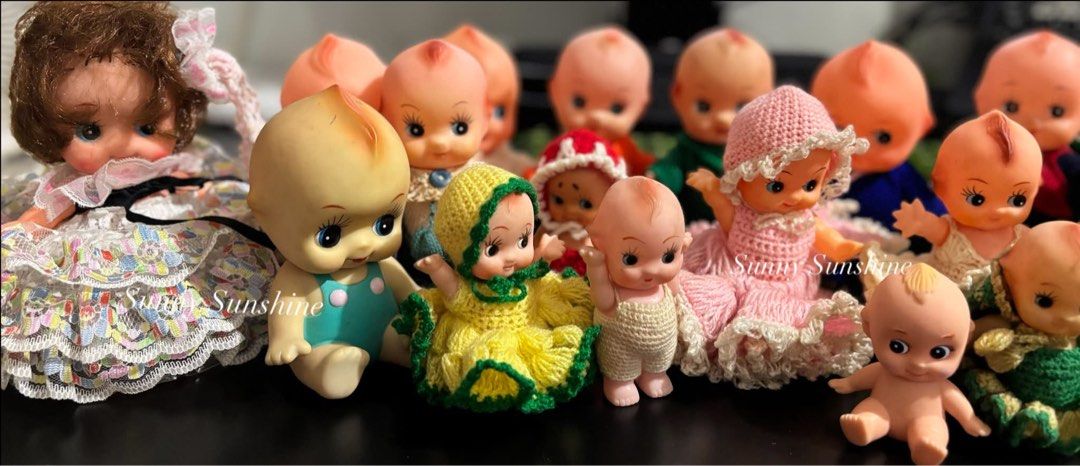 Vintage Kewpie Doll 22pcs (Category: Vintage Collectibles) located in Taguig. Submitted by sunnyplaythingsph (Listing ID 1467936248, Image 3). Description: -Personal preloved from 🇯🇵 -Kept on a covered shelf -All with complete hands and feet -Well loved -RFS: downsizing -FREE SHIPPING via tiktok co .