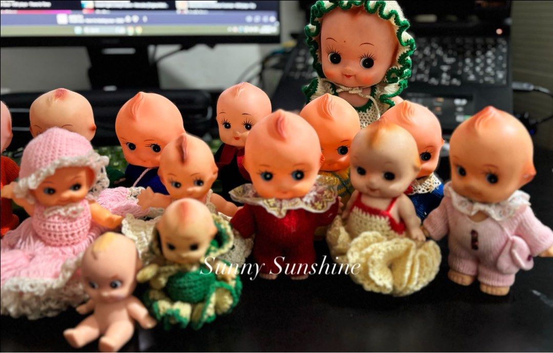 Vintage Kewpie Doll 22pcs (Category: Vintage Collectibles) located in Taguig. Submitted by sunnyplaythingsph (Listing ID 1467936248, Image 2). Description: -Personal preloved from 🇯🇵 -Kept on a covered shelf -All with complete hands and feet -Well loved -RFS: downsizing -FREE SHIPPING via tiktok co .