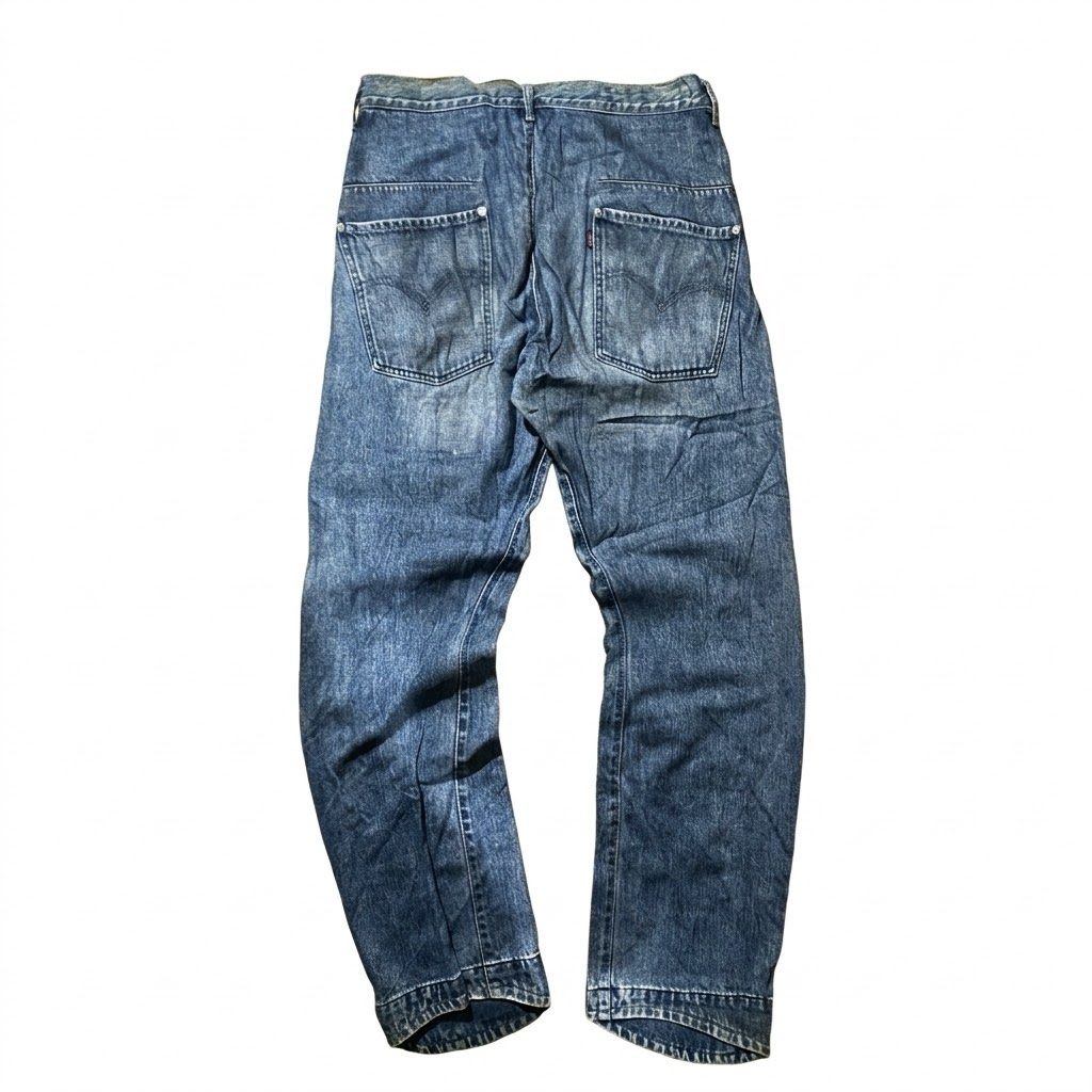 vintage levis engineered jeans (Category: Jeans) located in Cagayan de Oro. Submitted by neoazai (Listing ID 1467965860, Image 2). Description: waist 30-32 length 44 hem 8 these vintage levis features a button fly a low pocket and a vintage washed, made in the philippines from 90s to early 2000s a must have pair hmu.
