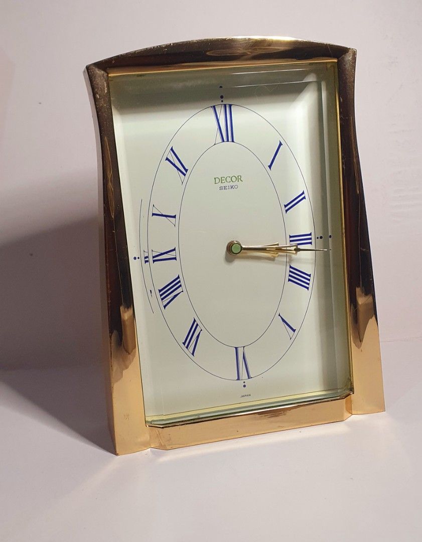 Vintage SEIKO DECOR Solid Brass Desk Clock (JDM Luxury - Working) (Category: Clocks) located in Manila. Submitted by luckyzen8 (Listing ID 1467907540, Image 2). Description: 📌 AUTHENTIC VINTAGE SEIKO DECOR LUXURY BRASS DESK CLOCK Up for grabs is a stunning, high-end Seiko DECOR desk clock, imported directly from Japan. Unlike standard plastic Seiko clocks, the "DECOR" line is Seiko's premier artisan collection, built with premium materials and d