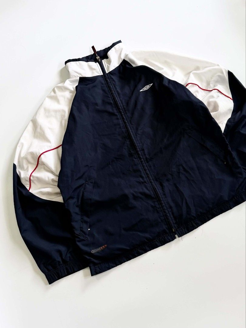 Vintage umbro pro training windbraker jacket (Category: Coats, Jackets and Outerwear) located in Manila. Submitted by curated_premium (Listing ID 1468008667, Image 3). Description: brandnew condition 10/10 color rate 10/10 condition size large to xl no issue.