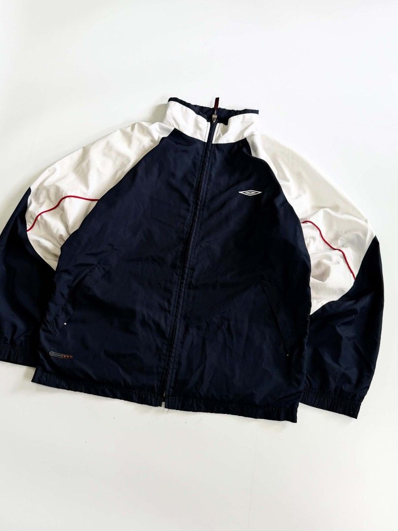Vintage umbro pro training windbraker jacket (Category: Coats, Jackets and Outerwear) located in Manila. Submitted by curated_premium (Listing ID 1468008667, Image 2). Description: brandnew condition 10/10 color rate 10/10 condition size large to xl no issue.