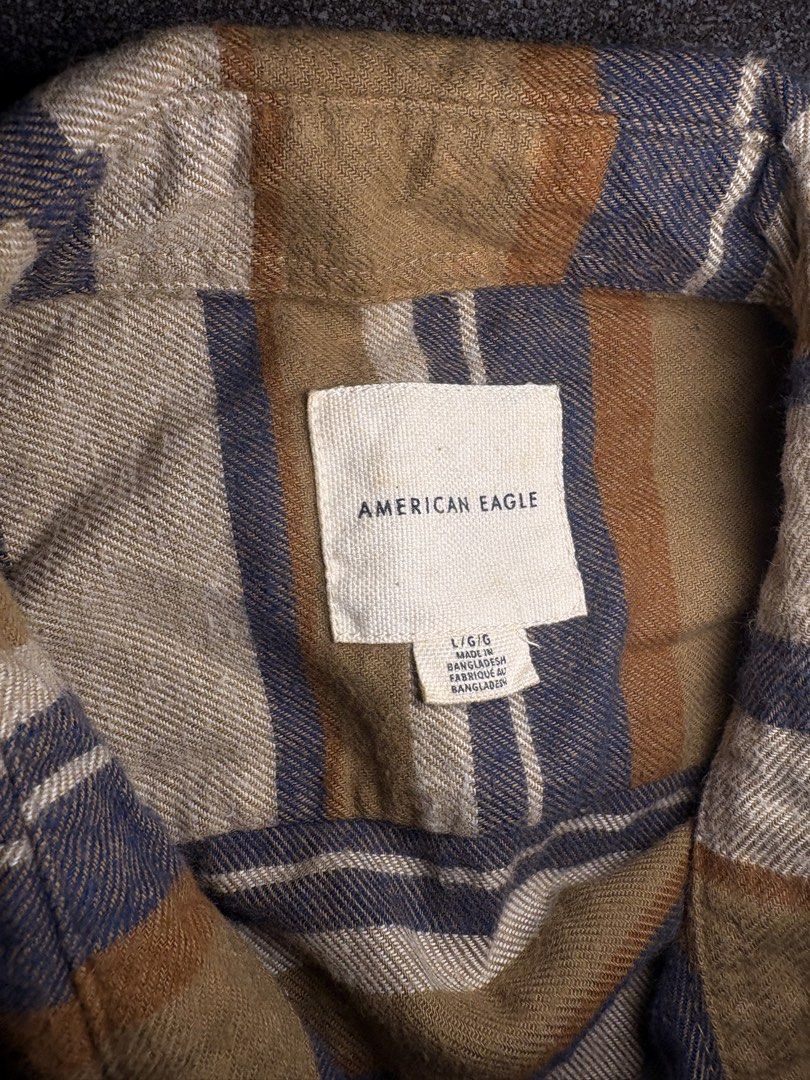 Vintage Y2K American Eagle Flannel (Category: Coats, Jackets and Outerwear) located in Binan City. Submitted by micosarchive (Listing ID 1467844825, Image 2). Description: dm for dimes.