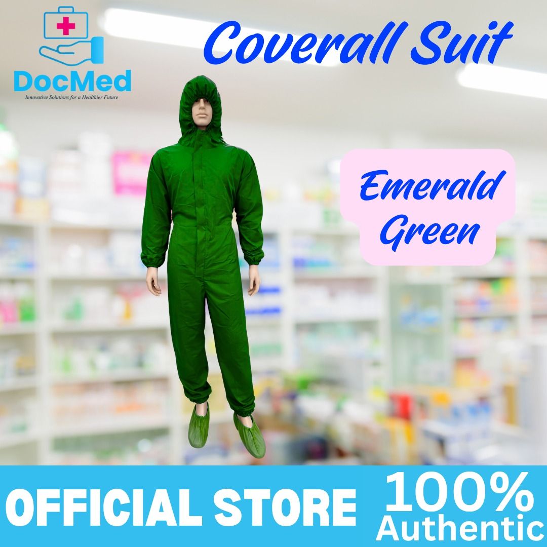WASHABLE COVERALL SUIT EMERALD GREEN (Category: Medical Supplies & Tools) located in Quezon City. Submitted by marketing_zyra (Listing ID 1467918359, Image 2). Description: .