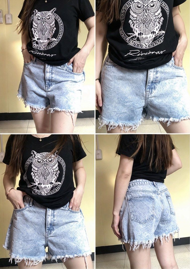 washed colored denim size 29-30 ganda (Category: Shorts) located in Noveleta. Submitted by prelovedmylabs (Listing ID 1467876665, Image 1). Description: supernice .