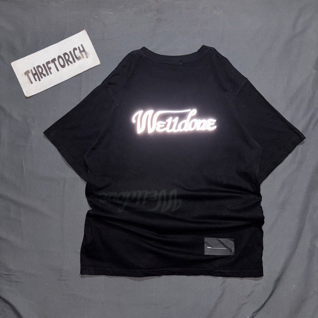 WELLDONE REFLECRORIZE BLACK SHIRT (Category: Tshirts & Polo Shirts ) located in Taytay. Submitted by dwinsapparel (Listing ID 1467941481, Image 2). Description: WELLDONE REFLECTORIZE BLACK SHIRT W-22 L-28 EXCELLENT CONDITION NEED WASH COMPLETE TAGS.